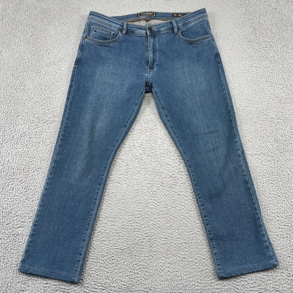Jack of Spades Jeans Men 40x32 Blue Jack No. 1 Straight Leg Stretch Denim Pants